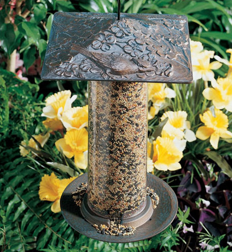 Cardinal Tube Bird Feeder, Oil Rubbed Bronze