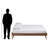 Melbourne mid-century modern Full Size Platform Bed in Brown, 14.76'' H X 56.98'' W X 77.21'' L-1224351664