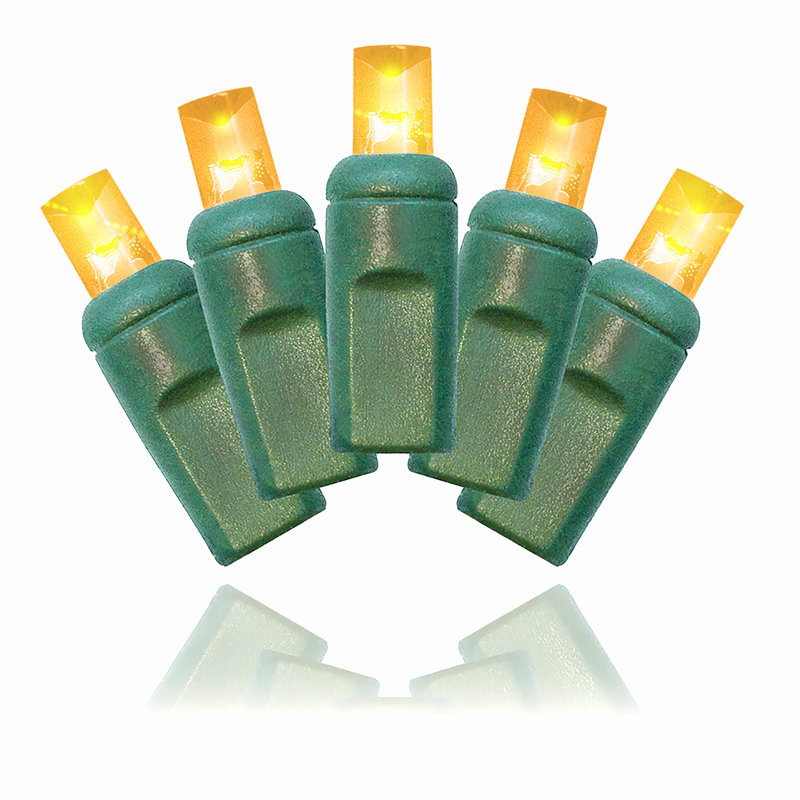 Outdoor 50 - Bulb 300'' Plug-in String Lights String Light, Yellow/Green