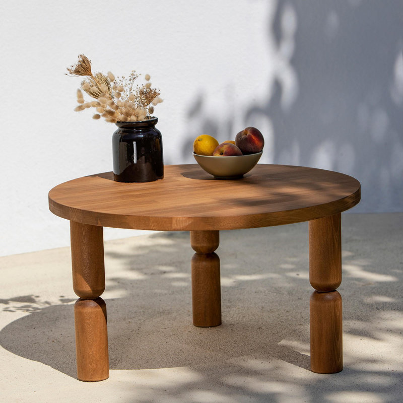 Glorias Coffee Table, 40" H x 70" W x 70" D, Chesnut