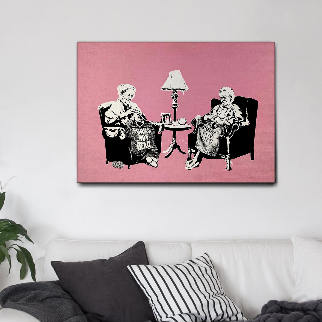 Leinwandbild Grandmothers von Banksy