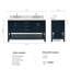Magnolia Bath Vanity Rectangular Basin S073DCW2R-481079103-521815648-521815649