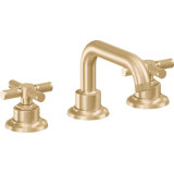 Descanso 8" Widespread Lavatory Faucet with Cross Knurled Handle and ZeroDrain