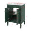 Meuble-lavabo 24 po avec lavabo supérieur, meuble de rangement moderne à 2 niveaux-474539022