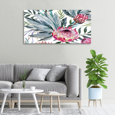 Protea - No Frame Print on Glass