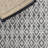 Vermont Hand Woven Wool/Cotton Geometric Rug in Ivory/Black-916677385