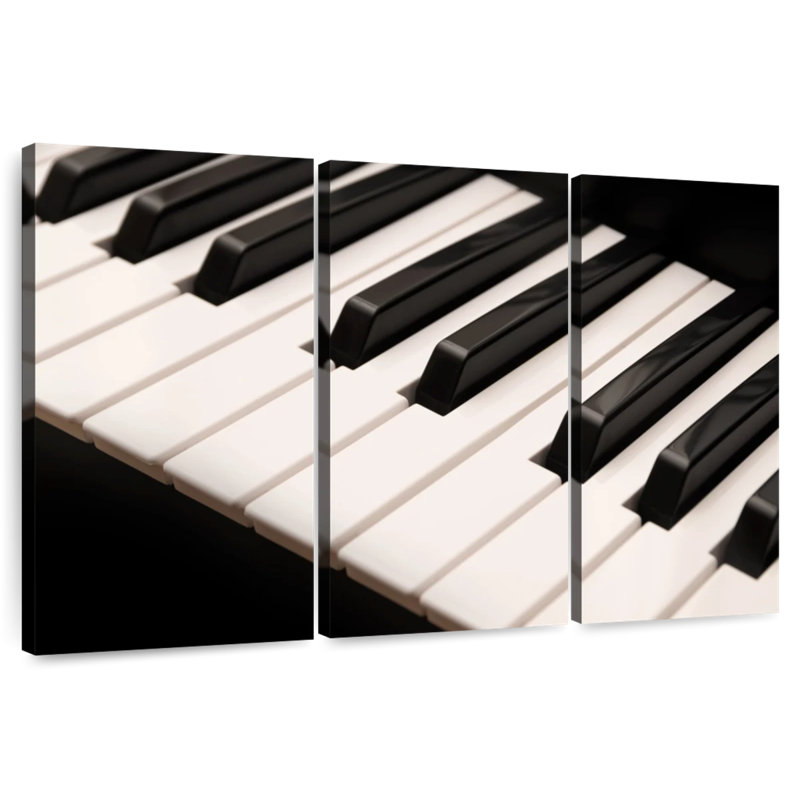 Abarca Notes Of Piano Keys, H 24 po x l 38 po