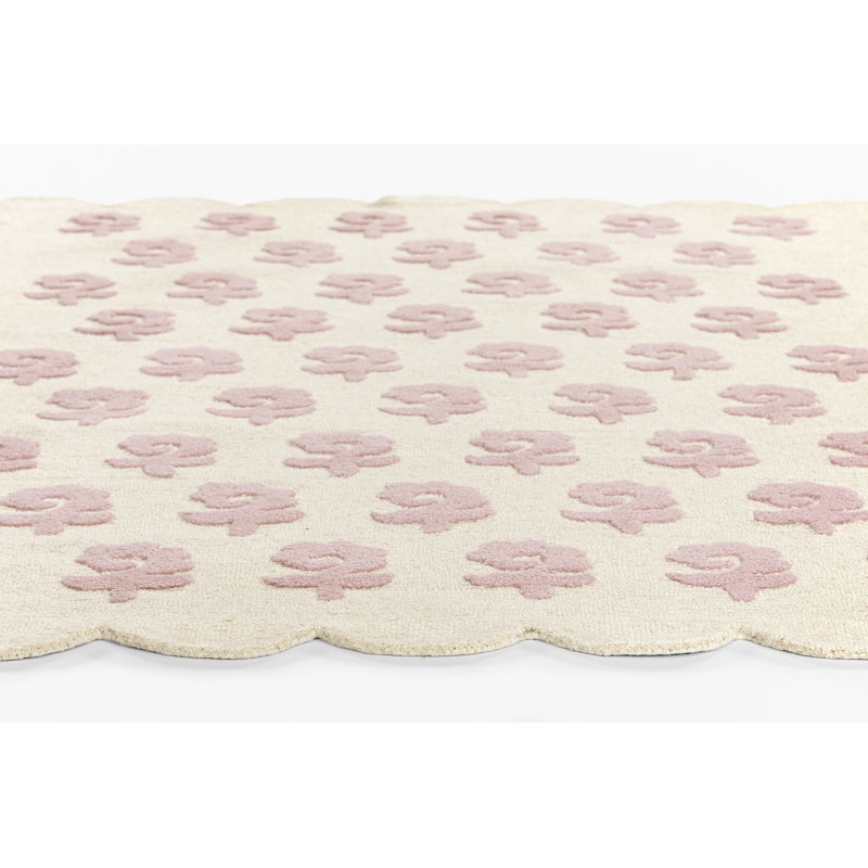 Tapis rose en laine touffeté à la main Momeni Lily 2 pi x 3 pi, Rectangulaire 2 pi x 3 pi