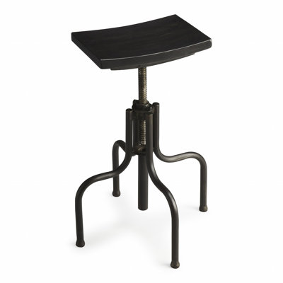 Tabouret tournant en bois récupéré
