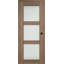 Porte pré-suspendue simple en bois manufacturé et vitré Avon 3 Lite DIY-FRIENDLY-92663453-92663452-93217033