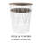 Lavish Home Set of 2 Nesting Storage Tables, White