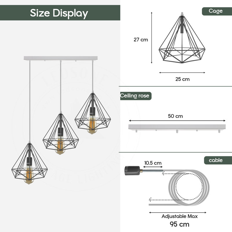 Tooborac 3 - Light White Pendant, No, Yellow