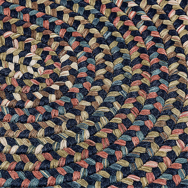 Tapis réversible Kipton - bleu marine, Ovale 9 pi x 12 pi