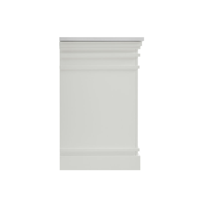 FLW Harmony 36 Wood Sink Vanity, White, 36