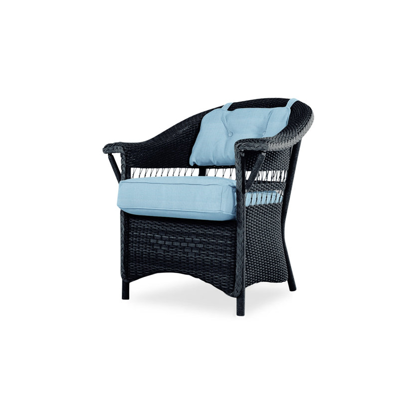 Nantucket Outdoor Dining Armchair, Decorline Natural, Ebony