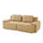 82" Modern L-Shaped Modular Sectional Sofa For Living Room, Corduroy Fabric, 2-Seater Couch With Deep Seat, Pearl-Like Piping, Tufted Design, No Assembly, Anti-Slip Design-375833397