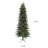 Fraser Hill Farm 6.5 ft.  Carmel Pine Slim Artificial Prelit Christmas Tree-694459920
