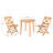 Dani Round 2 - Person 32.3" Long Bistro Set