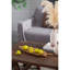 Assiette décorative en bois de teck 23,6 x 6,3 x 2 po en forme de carotte naturelle