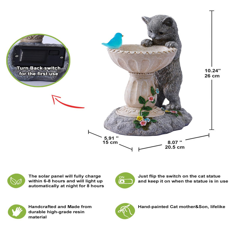 Animals Weather Resistant Resin Garden Statue