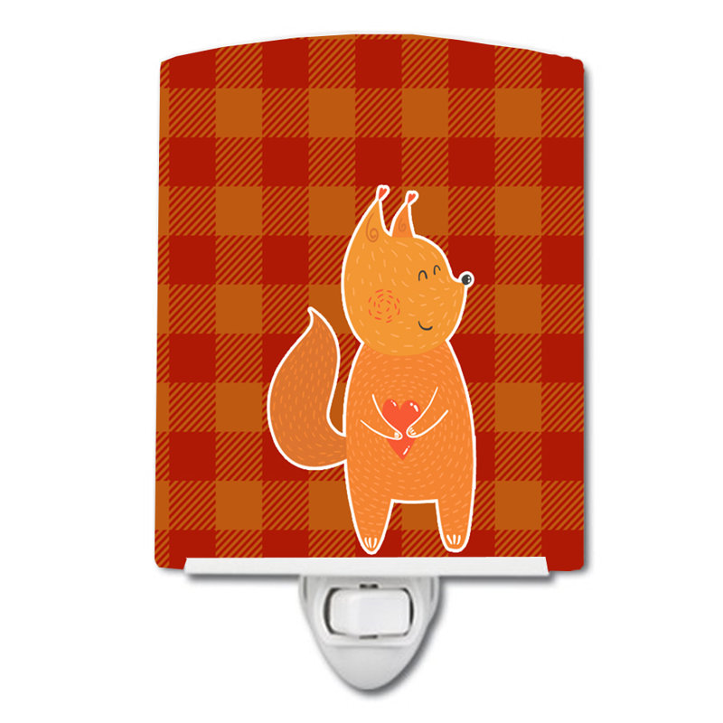 Fox Ceramic Night Light