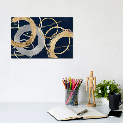 Gold & Silver Atmosphere II by Susan Jill - Wrapped Canvas Print