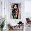 Portrait de femme grunge sur toile, ensemble de 3 pièces-1951568960