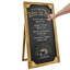 Free Standing Solid Wood Chalkboard