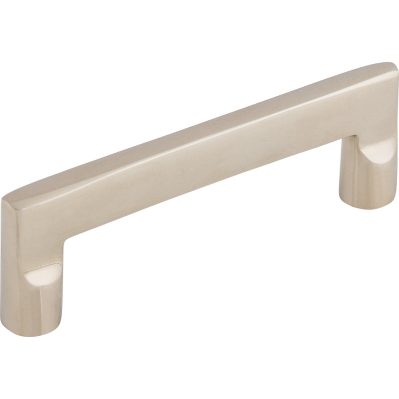 Aspen II Flat Sided Appliance pull, Polished Nickel, 4" Center to Center
