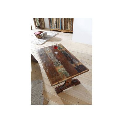 Nature Of Spirit Solid Wood Trestle Coffee Table
