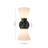 2-Light Cone Glass Wall Sconce-885864258