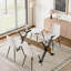 5-Piece Glass Top Dining Table Sets-1257281966
