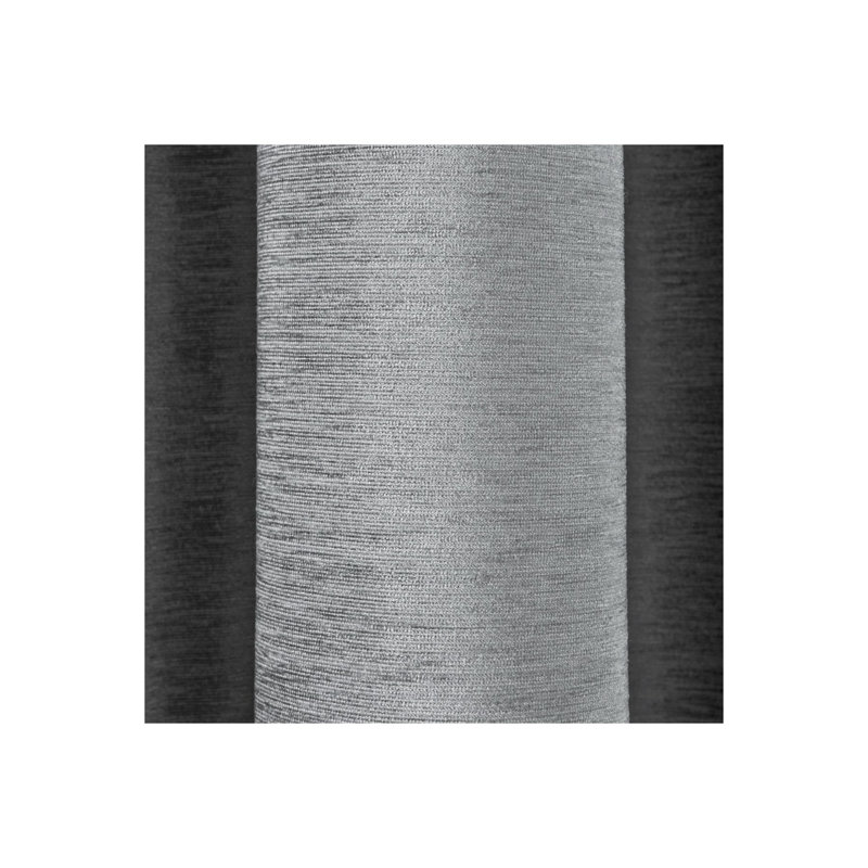 Avonell Room Darkening Curtain Panel Pair, Silver, 137 cm H x 117 cm W