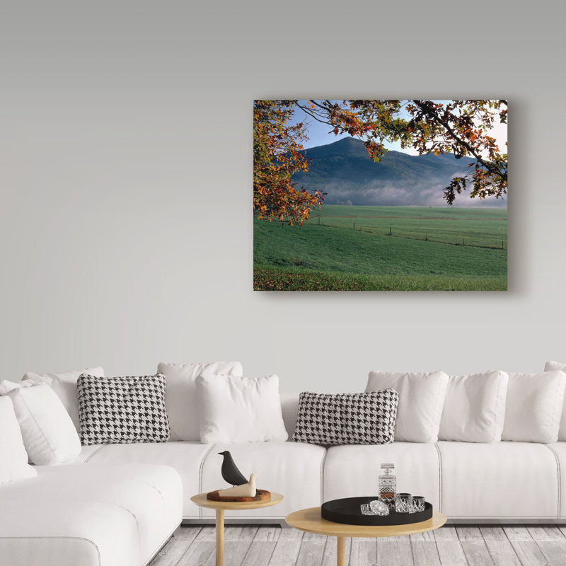 «Cades Cove» par Garv, reproduction de photo sur toile tendue, H 18 po x l 24 po x P 2 po
