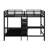 Full Over Twin Metal L-Shaped Bunk Bed With Built-In Desk, Shelves, And Ladder-995687951