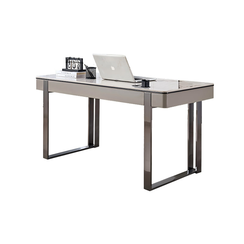 Bureau rectangulaire moderne et minimaliste, H 29,53 po x l 62,99 po x P 23,62 po
