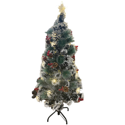 Lighted Artificial Pine Christmas Tree