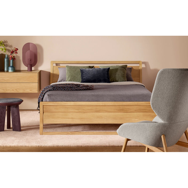 Woodrow Bed, Full, White Oak