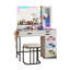 RGB LED Dressing Table with Tempered Glass Top-1864250110