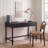 Scott Solid Wood Farmhouse Desk – Stylish 2-Drawer Writing Table with Elegant Turned Legs for Office-2055722534