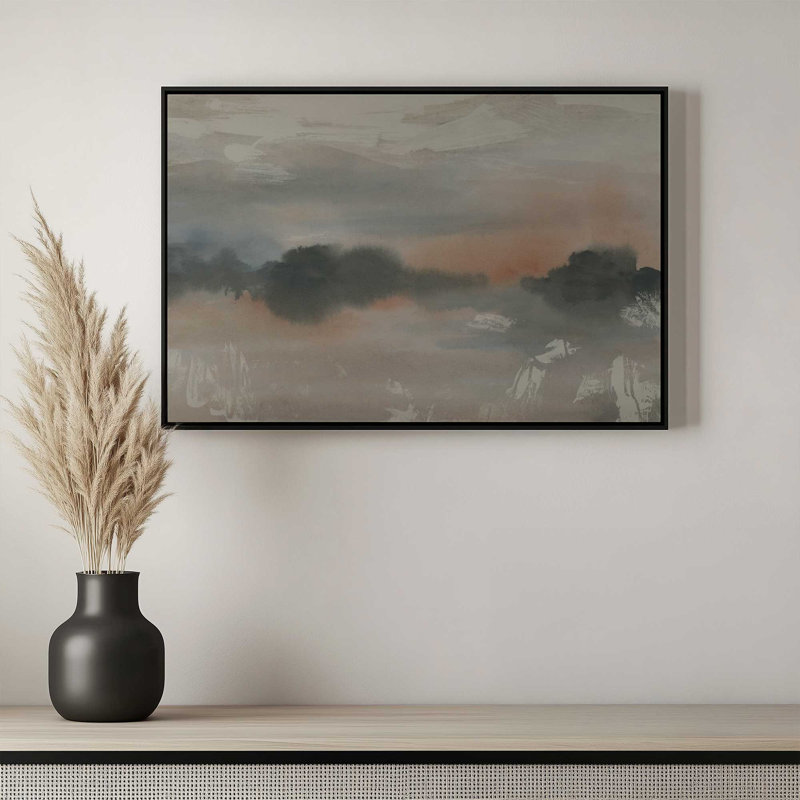 Impression sur toile «Dark Meadow Mood I» par June Erica Vess, H 12 po x l 16 po, Doré