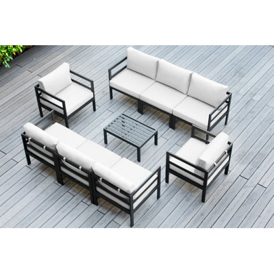 Jasyra 8 - Person Modular Patio Conversation Set with Cushions