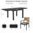 Aiden 6-Person Outdoor Steel Dining Set With Cushion