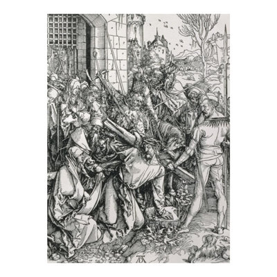 «The Bearing of the Cross» de la série «Great Passion» par Albrecht Dürer - Estampe numérique