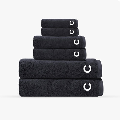 Monogrammed Cloer 6 pcs Turkish Towels Set