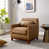 Caramel Tan Brown Faux Leather selected