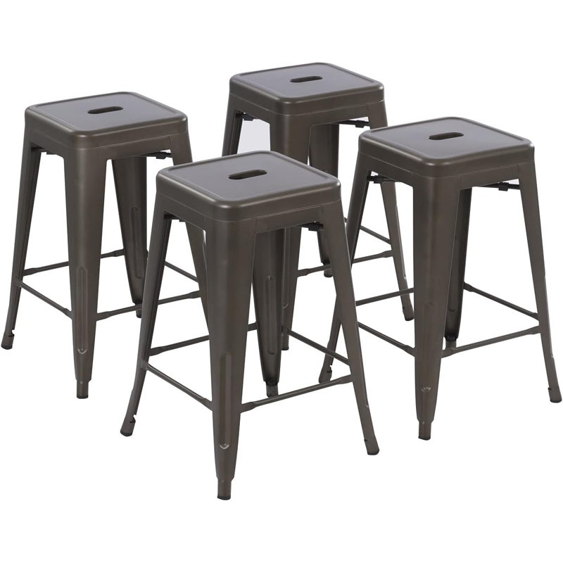 Tabouret, Tabouret de comptoir (assise de 26 po de hauteur), Gris foncé