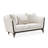 Paris Chic Tuxedo Arm Loveseat - Ivory