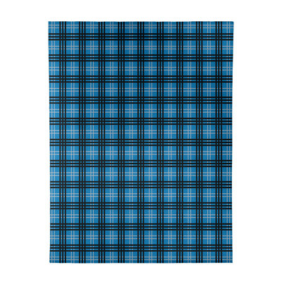 Tapis à carreaux bleu