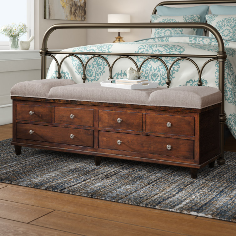 42 Rustic Style Solid wood Entryway Storage Bench - Bed Bath